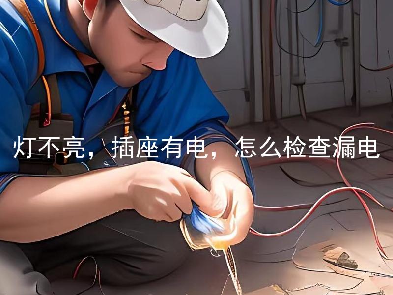 灯不亮，插座有电，怎么检查漏电 灯不亮，插座有电，怎么排除可能的漏电故障？