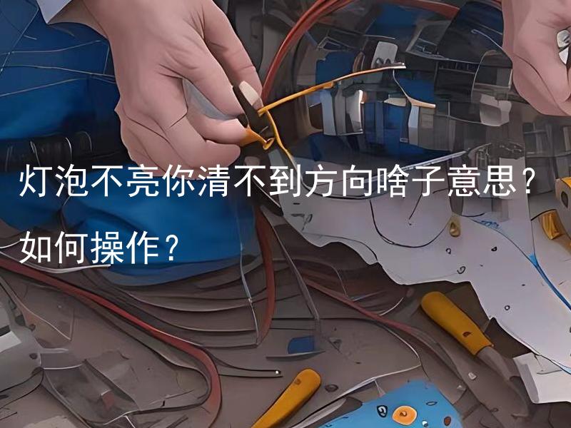 灯泡不亮你清不到方向啥子意思？如何操作？ 为什么灯泡不亮？以及如何正确操作？