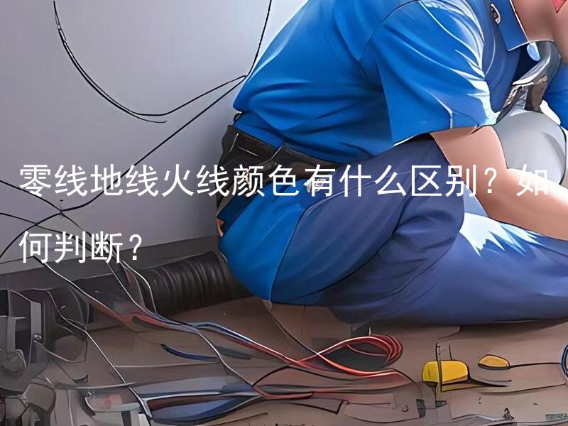 零线地线火线颜色有什么区别？如何判断？
