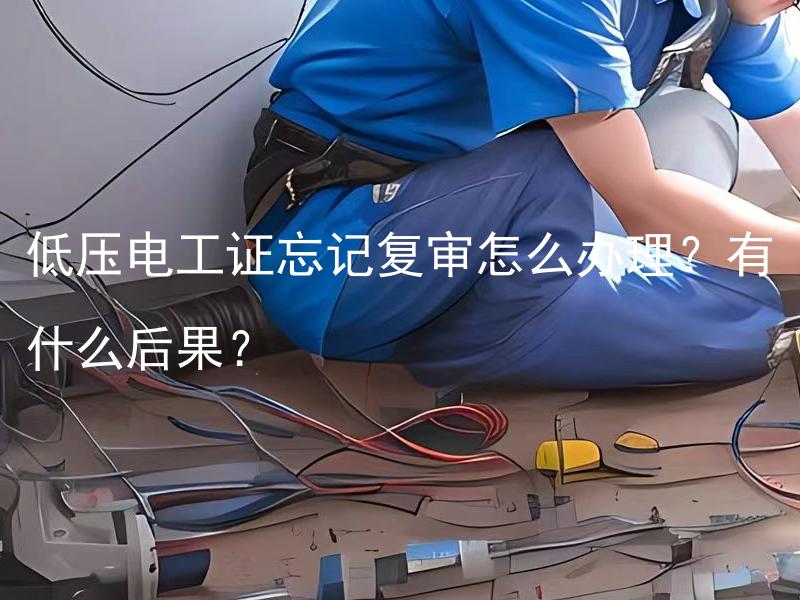 低压电工证忘记复审怎么办理？有什么后果？ 低压电工证忘记复审能否申请延期？可能造成什么影响？