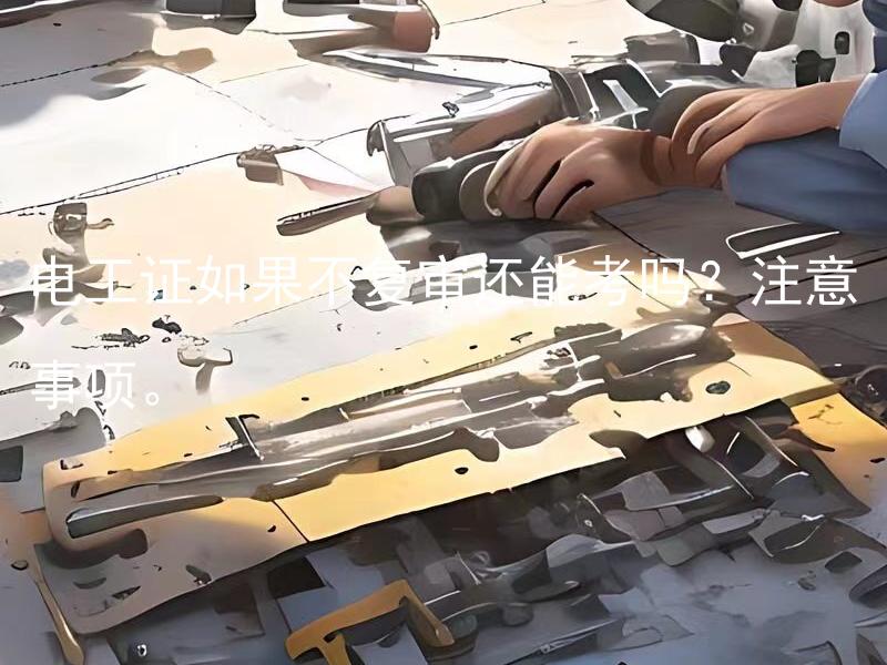 电工证如果不复审还能考吗？注意事项。