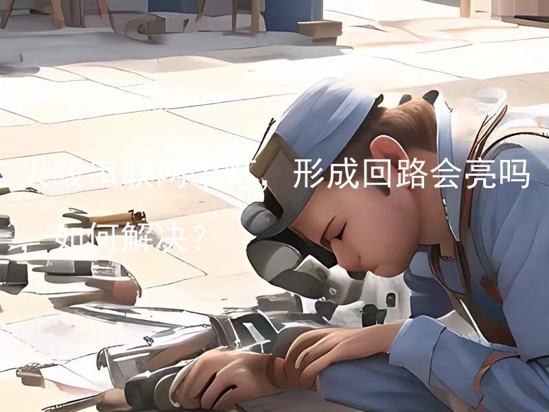 火线串联两个灯，形成回路会亮吗，如何解决？ 火线串联两个灯，形成回路会亮吗，怎样避免亮度不均匀？