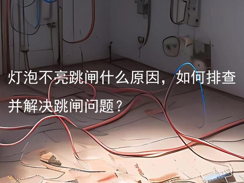 灯泡不亮跳闸什么原因，如何排查并解决跳闸问题？