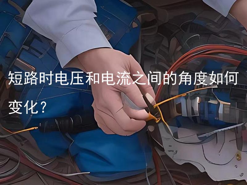 短路时电压和电流之间的角度如何变化？ 电路短路时，电压和电流之间的相位角度如何变化？