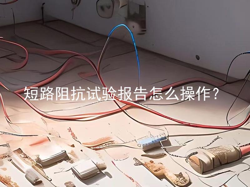 短路阻抗试验报告怎么操作？ 短路阻抗试验报告操作步骤是什么？